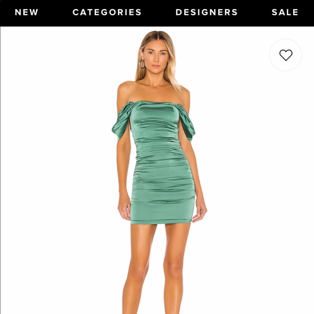 Green revolve mini dress